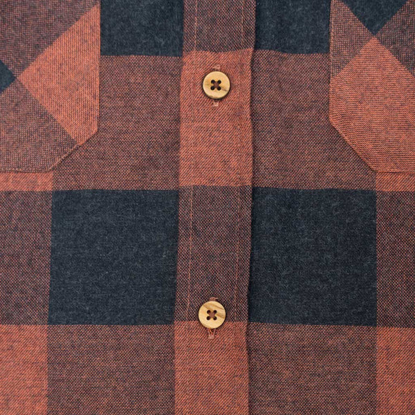 Brown checks flannel shirt Bubo bubo