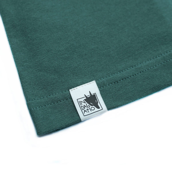 T-shirt em algodão verde Equus ferus caballus IV