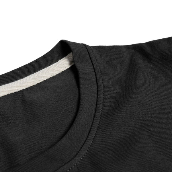 Black Cotton T-shirt Strix aluco