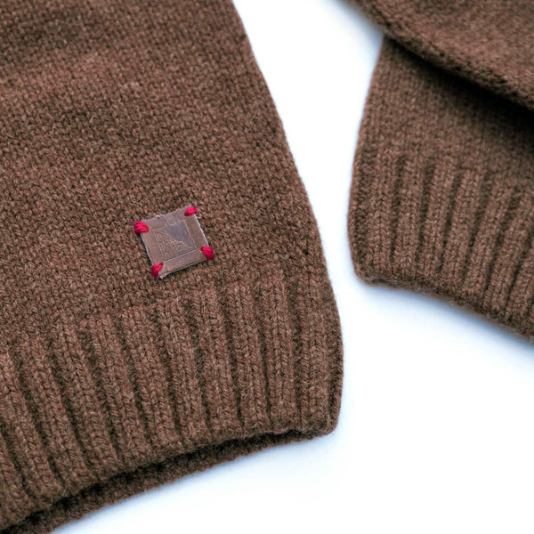Brown wool sweater Felis silvestris II