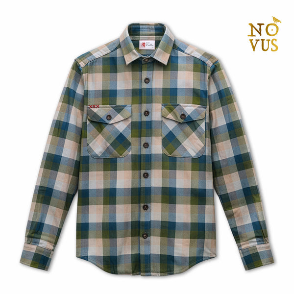 Double-face flannel shirt jacket Gyps fulvus II