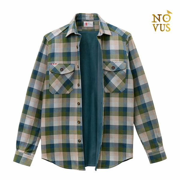Double-face flannel shirt jacket Gyps fulvus II