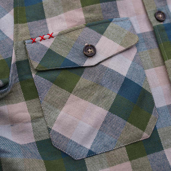 Double-face flannel shirt jacket Gyps fulvus II