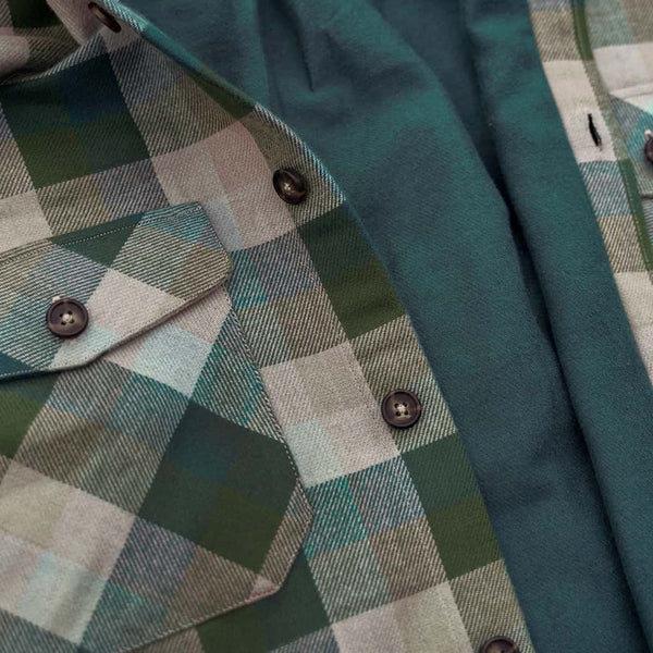 Double-face flannel shirt jacket Gyps fulvus II