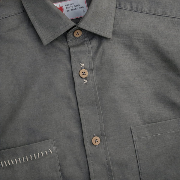 Shirt Milvus migrans in Gray Embroidery Edition