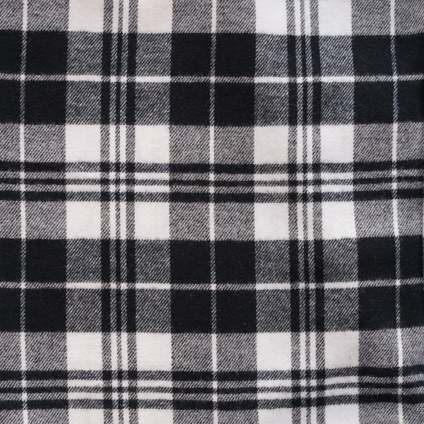 Black and White checks flannel shirt Bubo bubo