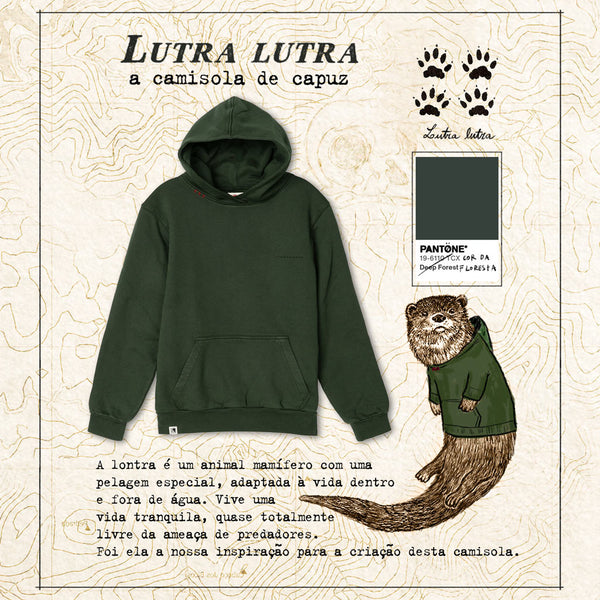 Green hoodie sweat Lutra lutra II