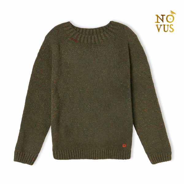Special Green wool sweater Felis silvestris