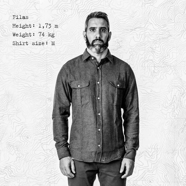 Black and White checks flannel shirt Bubo bubo