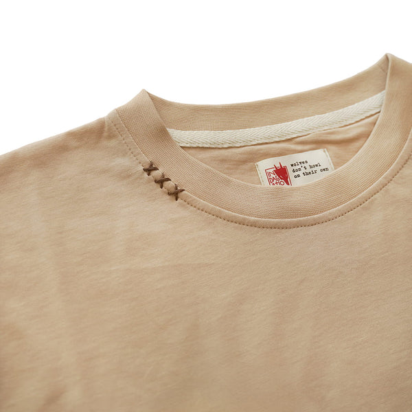Beige Cotton T-shirt Turdus philomelos II