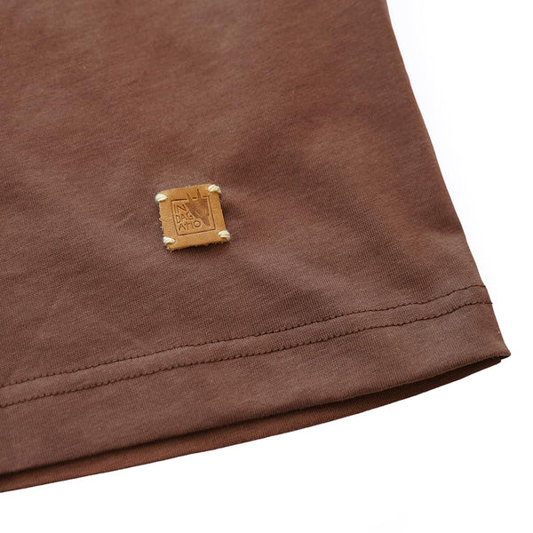 Brown Cotton T-shirt Alauda arvensis IV