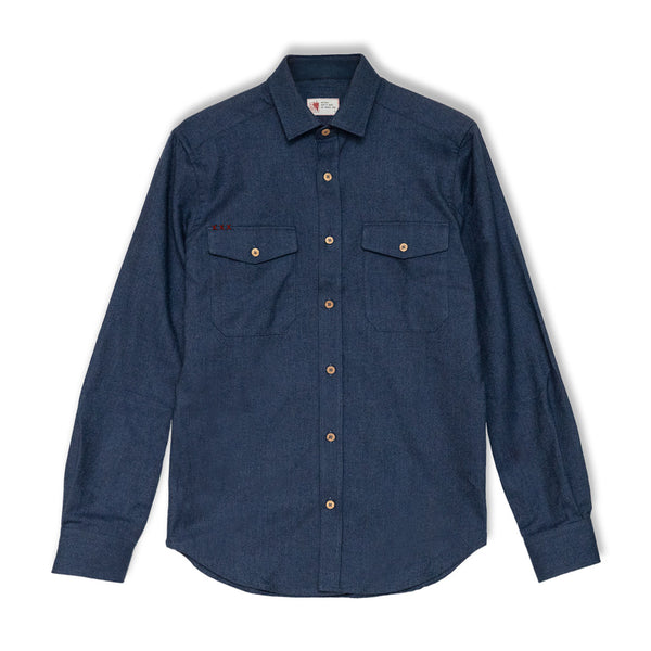 Dark blue flannel shirt Aquila chrysaetos
