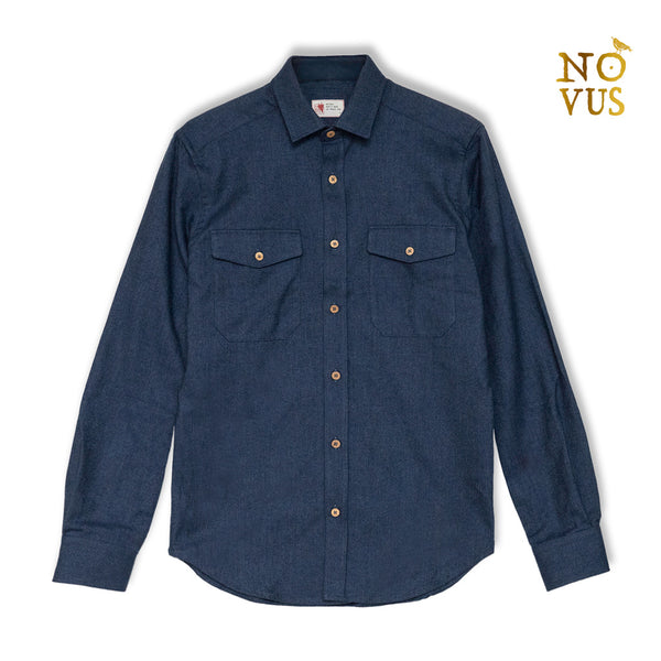 Dark blue flannel shirt Aquila chrysaetos