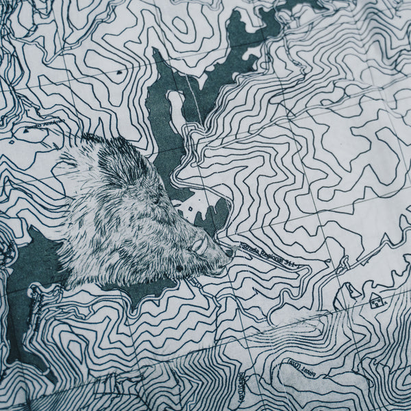 Tecido "Mapa Indagatio"