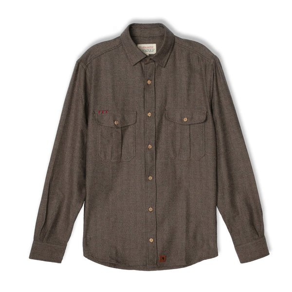 Herringbone Men's flannel shirt Bubo bubo | Indagatio 