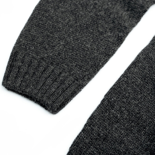 Dark grey wool sweater Felis silvestris II