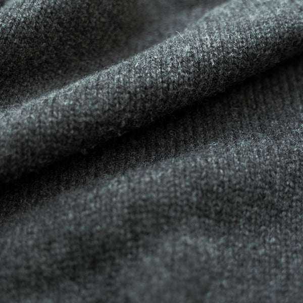 Dark grey wool sweater Felis silvestris II