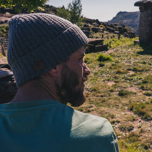 Men's Grey Wool Beanie Indagatio
