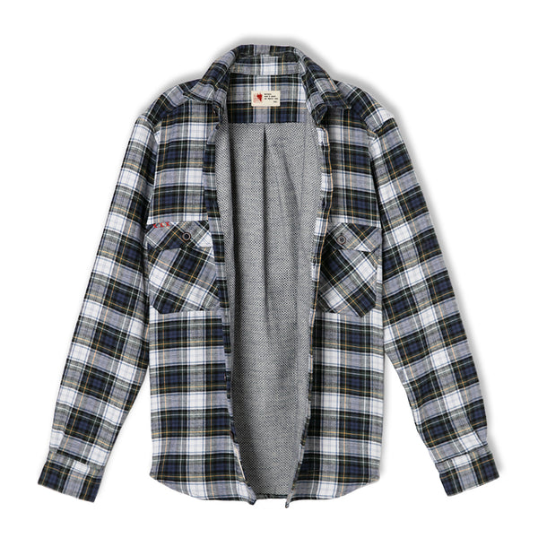 Gyps fulvus double-face flannel shirt jacket | Indagatio