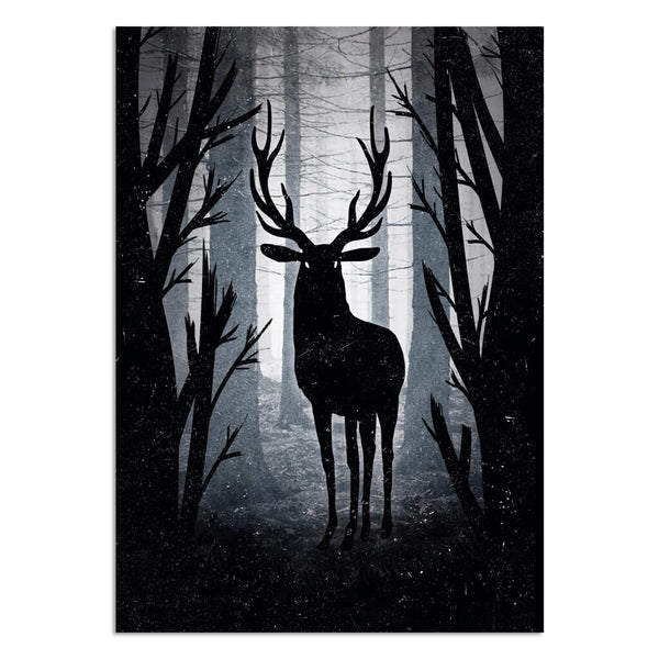 The king deer illustration art print | Indagatio