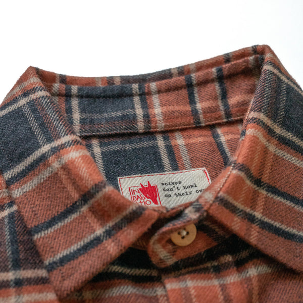 Brown checks flannel shirt Aquila chrysaetos