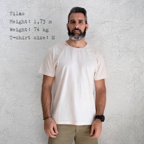White Cotton T-shirt Turdus philomelos